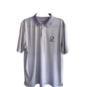 Cutter & Buck Mens "Ryder Cup 2012 Medinah" Purple Golf Polo Shirt - Large